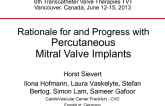 Rationale for and Progress with Percutaneous Mitral Valve Implants
