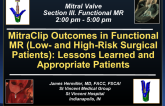 MitraClip Outcomes in Functional in Functional MR (Low- and High-Risk Surgical Patients): Lessons Learned and Appropriate Patients