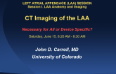 CT Imaging of the LAA: Necessary for All or Device Specific?