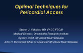 Optimal Technique for Pericardial Access