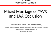 Mixed Marriage: TAVR and LAA Occlusion