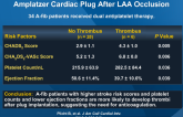 Risk Factors for Thrombus Formation on the Amplatzer Cardiac Plug After LAA Occlusion