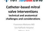 Catheter-Based Mitral Valve Interventions - Technical and Anatomical Challenges and Considerations