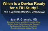 When is a Device Ready for a FIH Study?