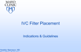 IVC Filter Placement: Indications & Guidelines