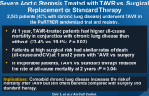 Outcomes of Patients with Chronic Lung Disease and Severe Aortic Stenosis Treated with TAVR vs. Surgical Replacement or Standard Therapy