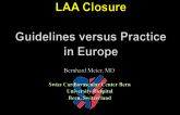 Transcatheter LAA Closure: Guidelines versus Practice in Europe