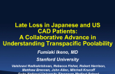 Late Loss in Japanese and US CAD Patients: A Collaborative Advance in Understanding Transpacific Poolability