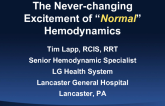 Hemodynamics of the Normal Heart from the Technologist's Perspective