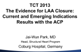 Results with the Amplatzer Cardiac Plug (ACP)
