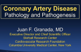 Coronary Artery Disease: Pathology and Pathogenesis