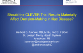 Should the CLEVER Trial Results Materially Affect Decision-Making in Iliac Disease?