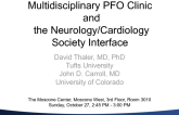 Multidisciplinary PFO Clinic and the Neurology/Cardiology Society Interface