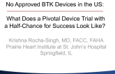 No Approved BTK Devices in the United States: What Does a Pivotal Device Trial with a Half-chance for Success Look Like?