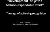Untold Stories 1: Development of a Balloon-Expandable Stent