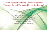 Don't Forget Guideline Directed Medical Therapy for All Patients: Here's the Recipe!