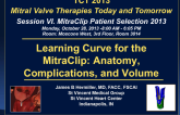 Learning Curve for the MitraClip – Anatomy, Complications, Volume