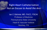 Right Heart Catheterization: Not an Excuse to Avoid the Arm