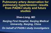 Pulmonary Artery Denervation for Pulmonary Hypertension: PADN-1 Results and Fuure Clinical Studies