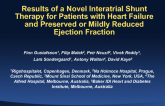 TCT-136. Results of a Novel Interatrial Shunt Therapy for Heart Failure and Preserved or Mildly Reduced Ejection Fraction
