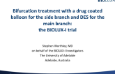 Bifurcation Treatment with a Drug-Coated Balloon for the Sidebranch and DES for the Main Branch DES: The BIOLUX I Trial