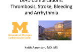 LVAD Complications State-of-the-Art: Current Status on Thrombosis, Stokes, Bleeding and Arrhythmias