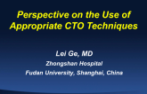 Spot Lecture: Perspective on the Use of Appropriate CTO Techniques