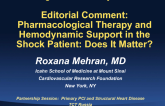 Editorial Comment: Pharmacological Therapy and Hemodynamic Support in the Shock Patient: Does It Matter?