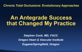 Case #1: An Antegrade Success that Changed My Practice