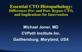Essential CTO Histopathology: Differences Pre- and Post- Bypass CTO, and Implications for Intervention