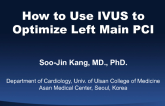 How to Use IVUS to Optimize Left Main PCI