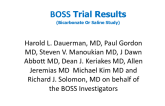 BOSS: A Prospective, Randomized Trial of Bicarbonate vs. Saline for Prevention of Contrast Nephropathy