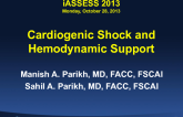 Cardiogenic Shock and Hemodynamic Support