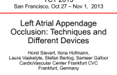 Left Atrial Appendage Occlusion Devices: Techniques and Different Devices