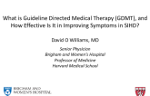What is Guideline Directed Medical Therapy (GDMT), and How Effective Is It in Improving Symptoms in SIHD?