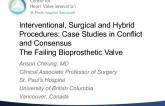 Case Presentations: The Issue: Introducing Two Cases of Degenerative Bioprosthetic Valves (One Aortic, One Mitral) Which Might Invoke Different Approaches