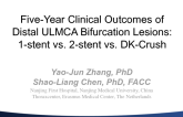 TCT-25. Five-year clinical follow-up of unprotected left main bifurcation lesion stenting: one- versus two-stent techniques versus double-kissing crush technique