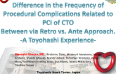 TCT-52. Difference in the Frequency of procedural complications related to percutaneous coronary intervention of chronic total occlusions between via retrograde approach vs. via...