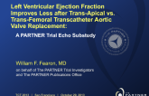 TCT-112. Left Ventricular Ejection Fraction Improves Less after Trans-Apical Transcatheter Aortic Valve Replacement Compared to a Trans-Femoral Approach