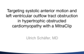 TCT-87. Targeting systolic anterior motion and left ventricular outflow tract  obstruction in hypertrophic obstructed cardiomyopathy with a MitraClip