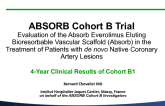 TCT-32. First Report of the Four Year Clinical Results of The ABSORB Trial Evaluating the Absorb Everolimus Eluting Bioresorbable Vascular Scaffold in the Treatment of Patients...