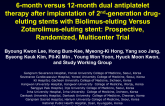 TCT-8. 6-month versus 12-month dual antiplatelet therapy after implantation of 2nd generation drug-eluting stents with Biolimus-eluting Versus Zotarolimus-eluting stent:...
