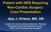 Case 2: Patient Post-DES Requiring Noncardiac Surgery