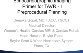 Echocardiographic Imaging Primer for TAVR I. Preprocedural Planning