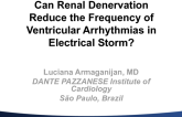 Case #2: Can Renal Denervation Reduce the Frequency of Ventricular Arrhythmias in Electrical Storm?