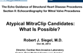 Atypical MitraClip Candidates: What Is Possible?