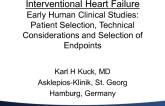 Early Human Clinical Studies: Patient Selection, Technical Considerations and Selection of End-Points(3)