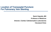 For Pulmonary Vein Stenting