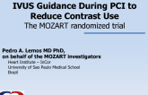 IVUS Guidance During PCI to Reduce Contrast Use: The MOZART Randomized Study