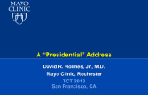 A "Presidential" Address